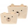 Hatu Súprava detských úložných košov Medveď, 2 ks, béžová Hatu Súprava detských úložných košov Medveď, 2 ks, béžová