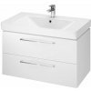 Cersanit Lara Mille, set B348 závesná umývadlová skrinka 80cm + keramické umývadlo, biela lesklá, S801-338-DSM Cersanit Lara Mille, set B348 závesná umývadlová skrinka 80cm + keramické umývadlo, biela lesklá, S801-338-DSM