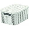 CURVER úložný box RATTAN S, 29,1 x 19,8 x 14,2 cm, biely, 03617-885 CURVER úložný box RATTAN S, 29,1 x 19,8 x 14,2 cm, biely, 03617-885