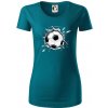 Futbalová lopta v triku - Dámske tričko z organickej bavlny Origin (GOTS) - 2XL ( Petrolejová ) Futbalová lopta v triku - Dámske tričko z organickej bavlny Origin (GOTS) - 2XL ( Petrolejová )