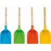 Androni-Giocattoli Plastová lopatka s drevenou rúčkou 33cm modrá