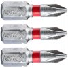 FORTUM 4741201 Bit krížový PH1x25mm, 3ks, S2 FORTUM 4741201 Bit krížový PH1x25mm, 3ks, S2