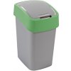 Curver Strend Pro FLIP BIN 25 l šedostříbrná/zelená koš na odpad Curver Strend Pro FLIP BIN 25 l šedostříbrná/zelená koš na odpad
