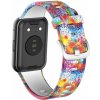 eses Silikónový remienok pre Huawei Watch Fit a Huawei Watch Fit New - Vzorovaný, farebný eses Silikónový remienok pre Huawei Watch Fit a Huawei Watch Fit New - Vzorovaný, farebný