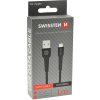 Swissten 71505540 dátový USB - LIGHTNING, 1m, černý