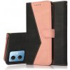 Peňaženkové kožené puzdro DUAL-COLOR na Xiaomi Redmi Note 12 5G – Čierna a ružovozlatá Peňaženkové kožené puzdro DUAL-COLOR na Xiaomi Redmi Note 12 5G – Čierna a ružovozlatá
