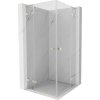 MEXEN/S - Lunar L Duo sprchový kút dvere krídlové 80 x 80, transparent, nikel kartáčovaný 834L-080L-080P-97-00 MEXEN/S - Lunar L Duo sprchový kút dvere krídlové 80 x 80, transparent, nikel kartáčovaný 834L-080L-080P-97-00