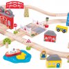 Bigjigs Rail Dřevěná vláčkodráha město a vesnice 91 dílů Bigjigs Rail Dřevěná vláčkodráha město a vesnice 91 dílů
