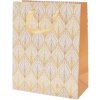 Darčeková taška 20x25x10cm Ornamental Gold Tile 248285 - Taška darčeková