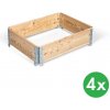 Rám na zvýšený záhon, balenie 4 ks, 1200 x 800 x 200 mm, smrekovec Rám na zvýšený záhon, balenie 4 ks, 1200 x 800 x 200 mm, smrekovec