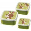 3 dílná sada svačinových krabiček Sigikid zajíc 500 ml, 350 ml, 230 ml 3 dílná sada svačinových krabiček Sigikid zajíc 500 ml, 350 ml, 230 ml