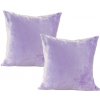 Súprava 2 ks obliečok na vankúšiky z mikroplyšu fialové 40 x 40 cm Súprava 2 ks obliečok na vankúšiky z mikroplyšu fialové 40 x 40 cm