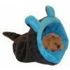Marysa Spací pytel Mini s lemem 2v1 fleece pro hlodavce/fretky 38 x 40 cm tmavě šedá/modrá Marysa Spací pytel Mini s lemem 2v1 fleece pro hlodavce/fretky 38 x 40 cm tmavě šedá/modrá