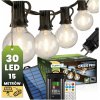 Solárna záhradná girlanda 30x LED dekoračné guličky 15, 05m 2700K teplá biela + diaľkové Lumiled Solárna záhradná girlanda 30x LED dekoračné guličky 15, 05m 2700K teplá biela + diaľkové Lumiled