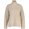 GANT CABLE KNIT MOCK NECK SEED MELANGE