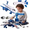 Interaktívne Policajné Lietadlo s Pohonom Rozkladacie LED + Autíčka 6 ks Interaktívne Policajné Lietadlo s Pohonom Rozkladacie LED + Autíčka 6 ks