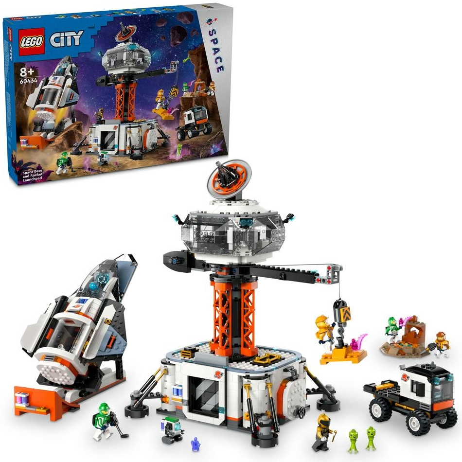 LEGO® City 60434 Vesmírna základňa a štartovacia plošina pre raketu