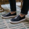 Vasky Leny Blue - Pánske kožené slip on modré, ručná výroba jarné / letné topánky 44 EU Vasky Leny Blue - Pánske kožené slip on modré, ručná výroba jarné / letné topánky 44 EU