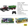 Diaľkovo ovládaný červený traktor so zeleným prívesom 1:24 Diaľkovo ovládaný červený traktor so zeleným prívesom 1:24