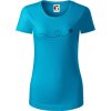 Dráha letu včely - srdce - Dámske tričko z organickej bavlny Origin (GOTS) - 2XL ( Svetlý tyrkys ) Dráha letu včely - srdce - Dámske tričko z organickej bavlny Origin (GOTS) - 2XL ( Svetlý tyrkys )