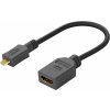 Flexi adaptér HDMI Typ A samice - micro HDMI Typ D samec pro ohebné zapojení Flexi adaptér HDMI Typ A samice - micro HDMI Typ D samec pro ohebné zapojení