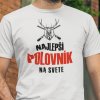 Tričko s potlačou Najlepší poľovník na svete Dámsky Biela S Tričko s potlačou Najlepší poľovník na svete Dámsky Biela S
