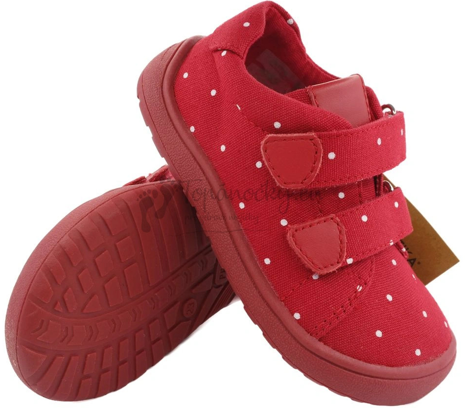 Protetika Roby detské barefoot topánky red