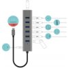 i-tec USB-C Charging Metal HUB 7 Port C31HUBMETAL703 i-tec USB-C Charging Metal HUB 7 Port C31HUBMETAL703