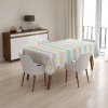 Sablio Obrus Pruhy a bodky štetcom - 130x130 cm Sablio Obrus Pruhy a bodky štetcom - 130x130 cm