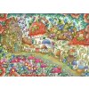 Ravensburger Puzzle Roztomilé hubové domčeky na kvetinovej lúke 1000 dielikov