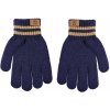 BE SNAZZY Detské pletené prstové rukavice s nášivkou 6 - 8 rokov Tm. modré BE SNAZZY Detské pletené prstové rukavice s nášivkou 6 - 8 rokov Tm. modré