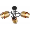 Globo | Globo 15560-3D - Prisadený luster MILLEY 3xE27/40W/230V čierna/mosadz | GL7050 Globo | Globo 15560-3D - Prisadený luster MILLEY 3xE27/40W/230V čierna/mosadz | GL7050