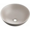 Excellent Luqa umývadlo 40x40 cm okrúhly pultové umývadlo hnedá/béžová CEAC.6401.400.CAM Excellent Luqa umývadlo 40x40 cm okrúhly pultové umývadlo hnedá/béžová CEAC.6401.400.CAM
