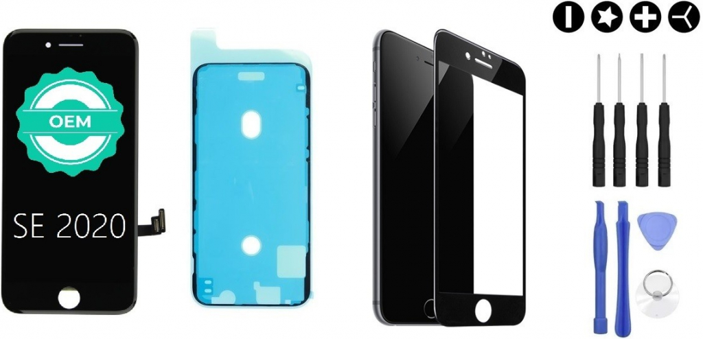 LCD Displej + Ochranné sklo Apple iPhone SE