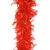 Boá boa z peria, červená, 180 cm 45 gramov Boá boa z peria, červená, 180 cm 45 gramov