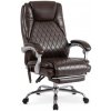 JAKS Kancelárska stolička polohovateľná hnedá ekokoža Giorgio JAKS Kancelárska stolička polohovateľná hnedá ekokoža Giorgio