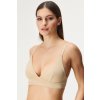 Pieces Podprsenka Pieces Namee Triangle s vyberateľnými vypchávkami béžová XS Pieces Podprsenka Pieces Namee Triangle s vyberateľnými vypchávkami béžová XS