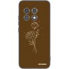 Picasee silikónový čierny obal pre OnePlus 11 5G - Brown flowers Picasee silikónový čierny obal pre OnePlus 11 5G - Brown flowers