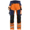 Blåkläder AB 1122 Reflexní kalhoty se čtyřsměrným strečem Farba: Oranžová/námornická modr, Veľkosť: C44 Blåkläder AB 1122 Reflexní kalhoty se čtyřsměrným strečem Farba: Oranžová/námornická modr, Veľkosť: C44