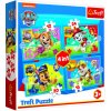 Trefl Trefl Puzzle 4v1 - Šteniatka v behu / Viacom PAW Patrol Trefl Trefl Puzzle 4v1 - Šteniatka v behu / Viacom PAW Patrol