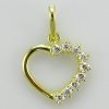KA 8033 Zlatý prívesok srdce zo žltého zlata KA 8033 Zlatý prívesok srdce zo žltého zlata