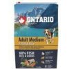 ONTARIO Adult Medium Fish & Rice 2,25kg ONTARIO Adult Medium Fish & Rice 2,25kg