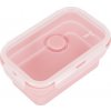 Ružový skladací desiatový box 500ML NILS CAMP nádoba Ružový skladací desiatový box 500ML NILS CAMP nádoba