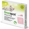 Bayer Dronspot 30 mg/7,5 mg spot on pre malé mačky sol. 2 x 0,35 ml Bayer Dronspot 30 mg/7,5 mg spot on pre malé mačky sol. 2 x 0,35 ml