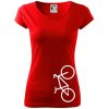 Bicykel na výšku - Dámske tričko Pure - M ( Červená ) Bicykel na výšku - Dámske tričko Pure - M ( Červená )