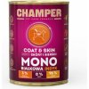 CHAMPER Coat Skin 400g Monoproteínové krmivo pre psov s morčacinou CHAMPER Coat Skin 400g Monoproteínové krmivo pre psov s morčacinou