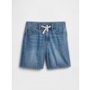GAP Detské džínsové šortky Mid Rise drawstring Modrá 7 GAP Detské džínsové šortky Mid Rise drawstring Modrá 7