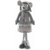 Dekorácia MagicHome Vianoce, Myška s čiapkou, 57 cm Dekorácia MagicHome Vianoce, Myška s čiapkou, 57 cm