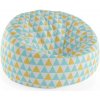 Sablio Sedací vak Cocoon Dvojfarebné trojuholníky - 115 x 75 x 45 cm Sablio Sedací vak Cocoon Dvojfarebné trojuholníky - 115 x 75 x 45 cm