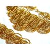 Set 1744 náhrdelník náramek a náušnice zlatavý Set 1744 náhrdelník náramek a náušnice zlatavý